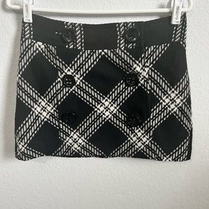 Plaid mini skirt